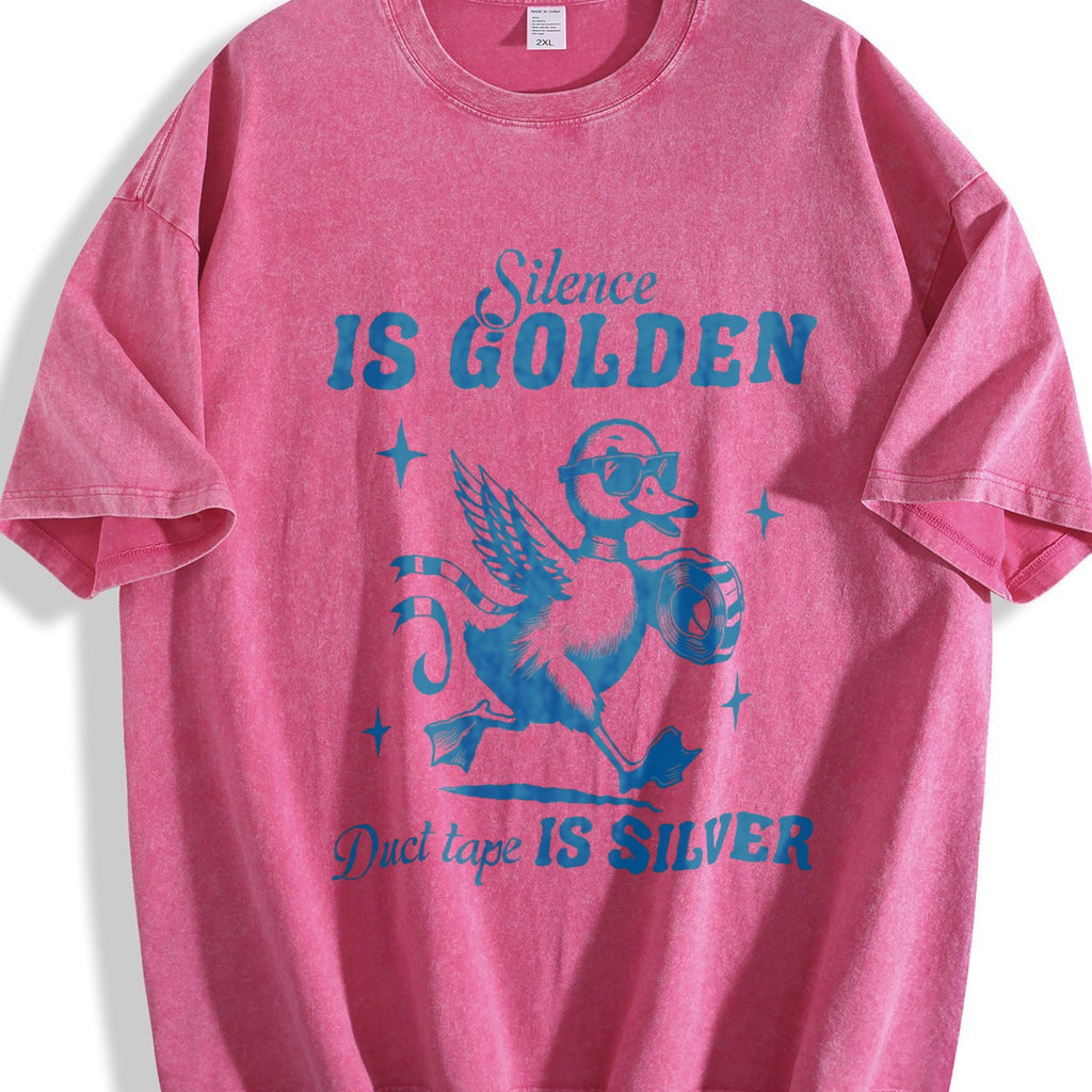 Silence Is Golden Duck Tape Is Silver 90s Vintage Washed product image 7