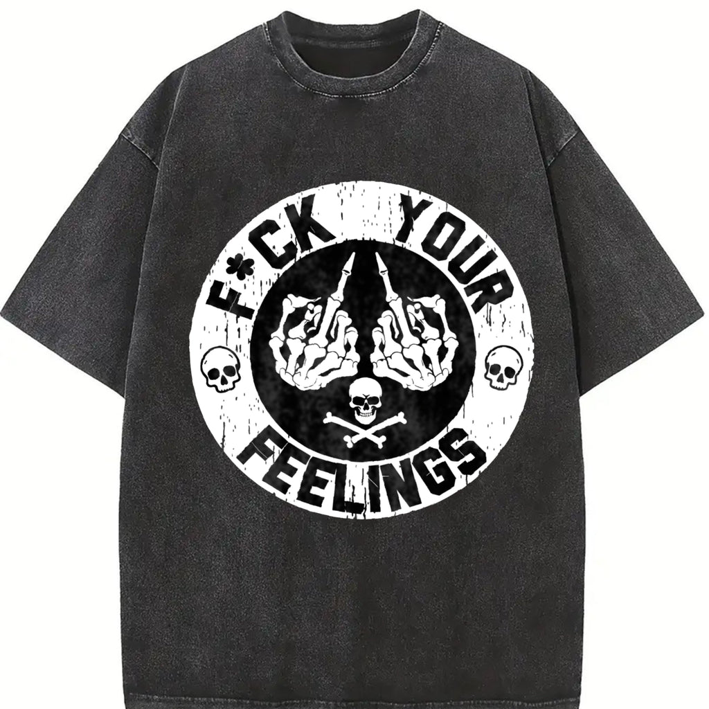 F Ck Your Feelings Skull - Bold Statement Vintage Washed product image 2