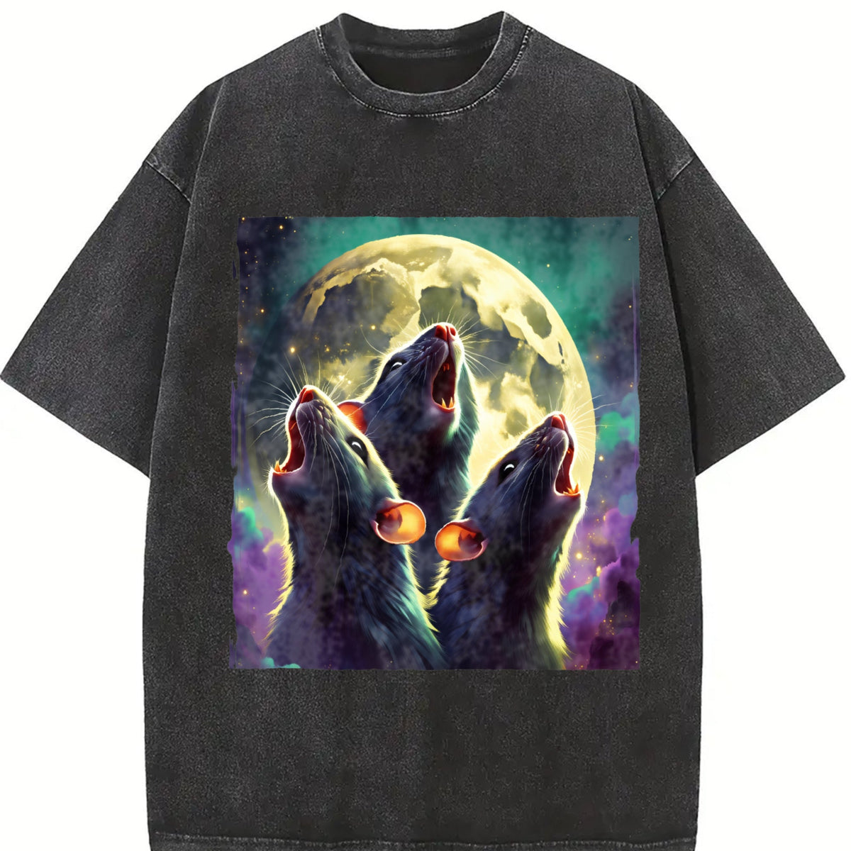 Three Rat Howling 90s Vintage Washed T-Shirt product image 2