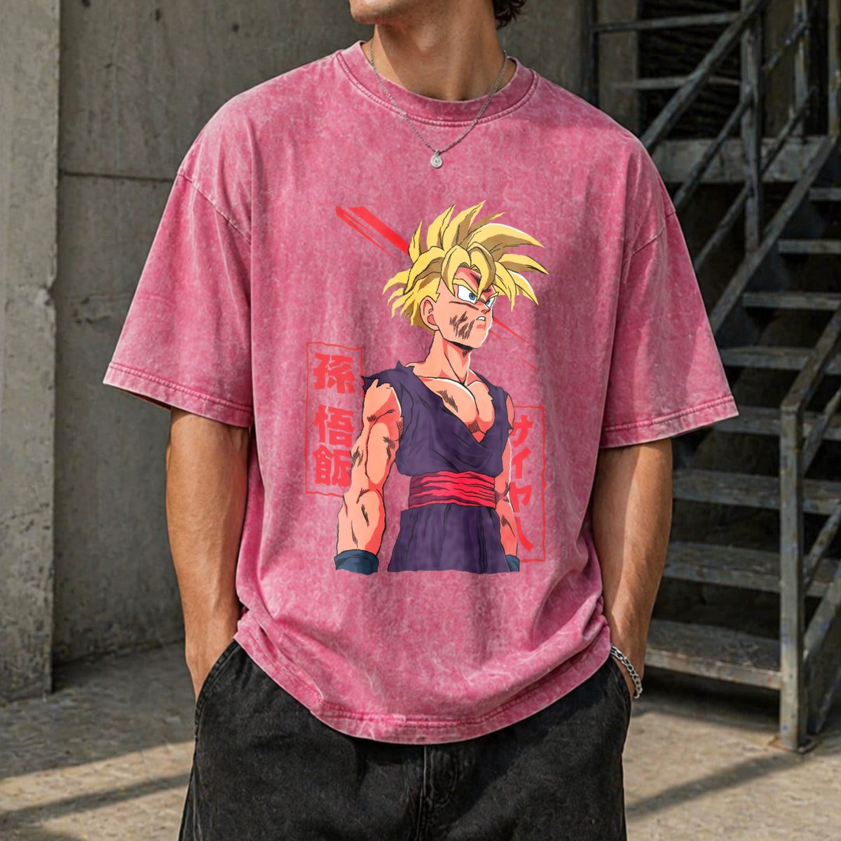 Super Saiyan Warrior Gohan Vintage Washed T-Shirt product image 14