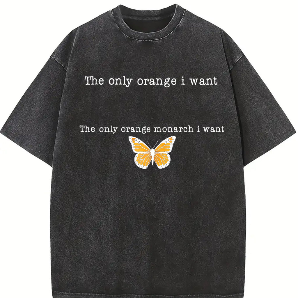 Only Orange Monarch I Want Vintage Washed T-Shirt product image 2