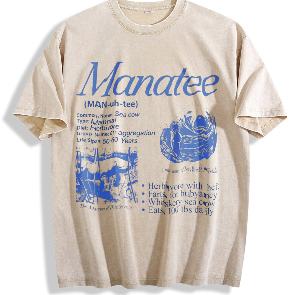 Manatee 90s Vintage Washed T-Shirt product image 1