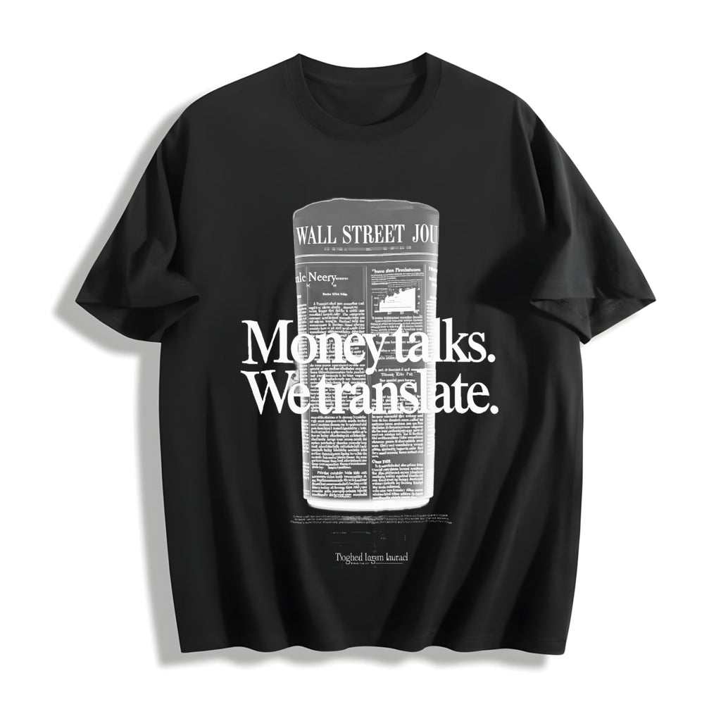 Wsj Money Talks We Translate Cotton T-Shirt product image 1