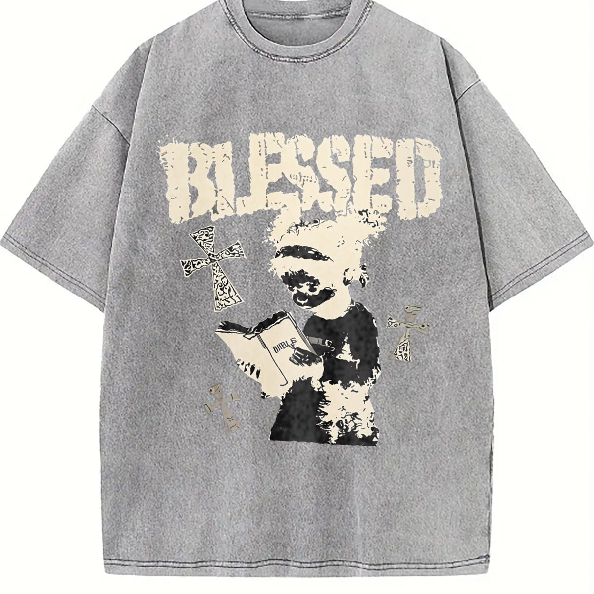 Praying Vintage Washed T-Shirt product image 5
