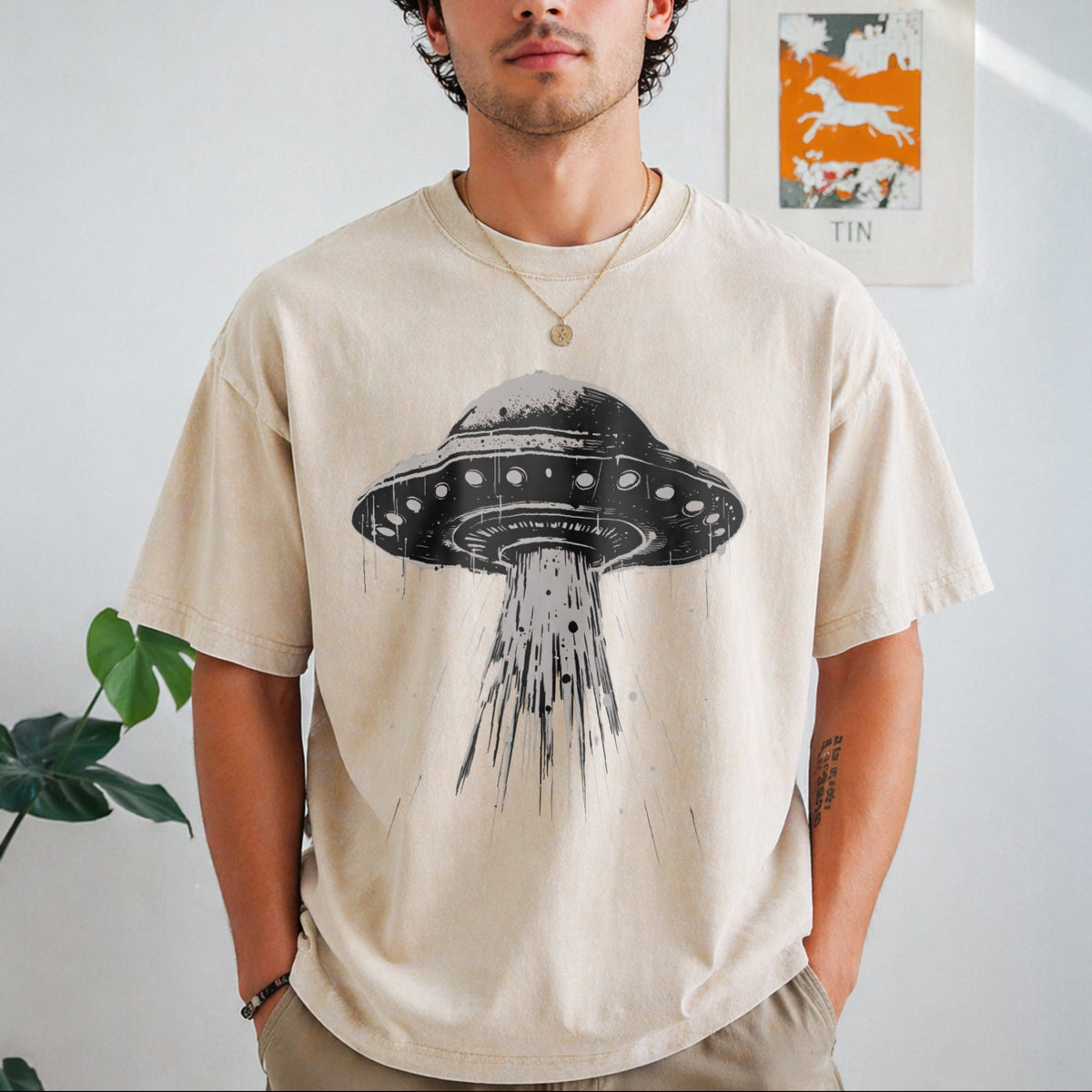 UFO Vintage Washed T-Shirt product image 1