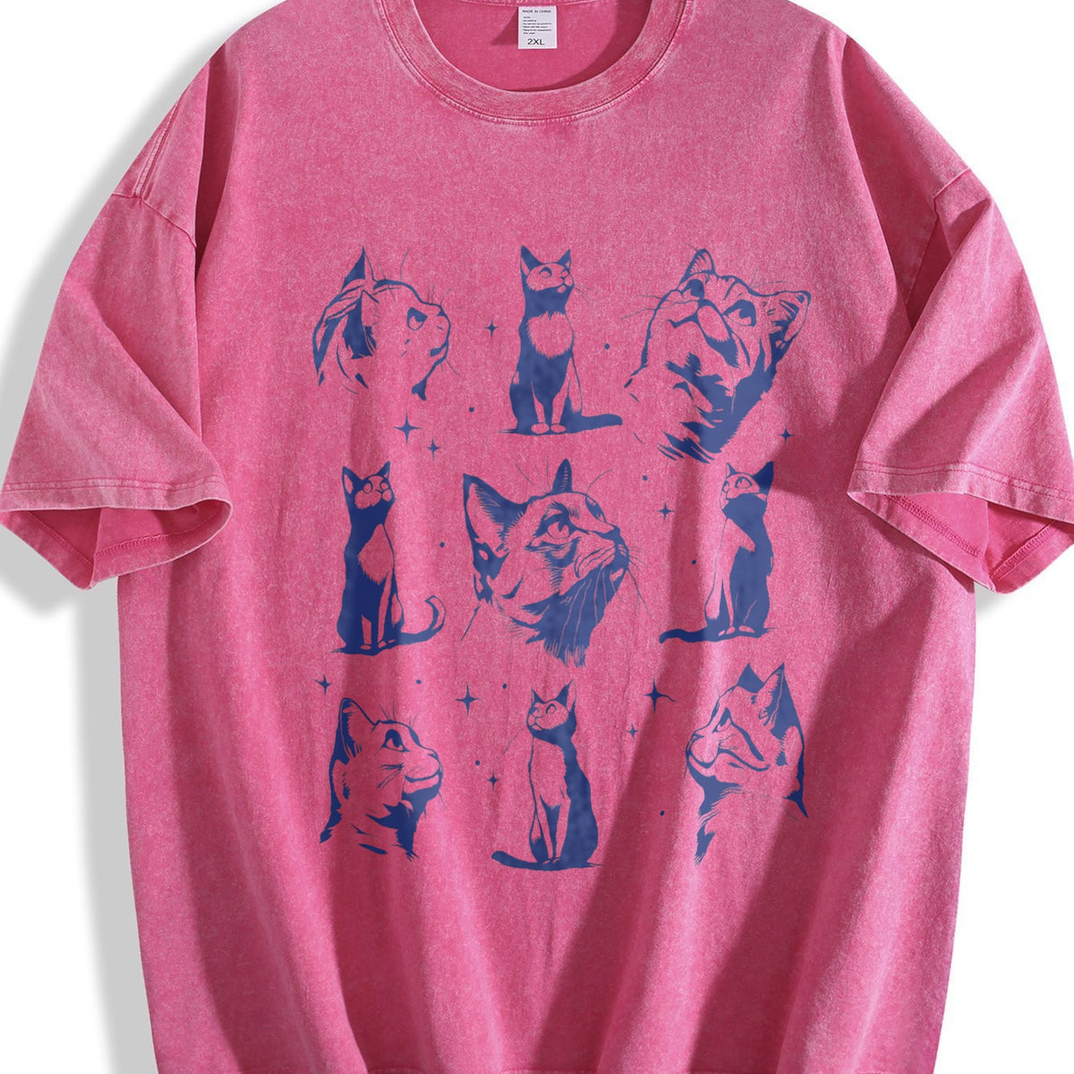 Cats Tattoo 90s Vintage Washed T-Shirt product image 7