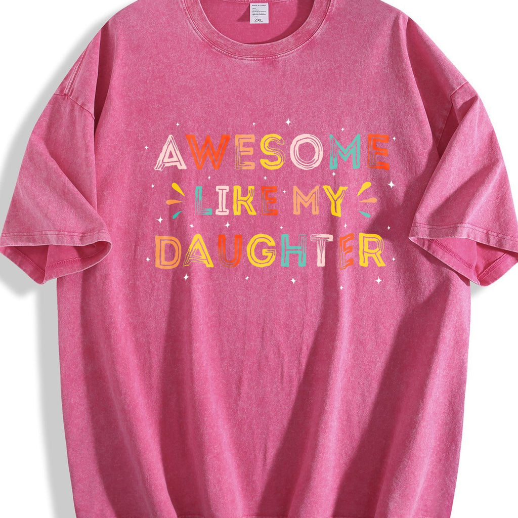 Awesome Like My Daughter Vintage Washed T-Shirt product image 7