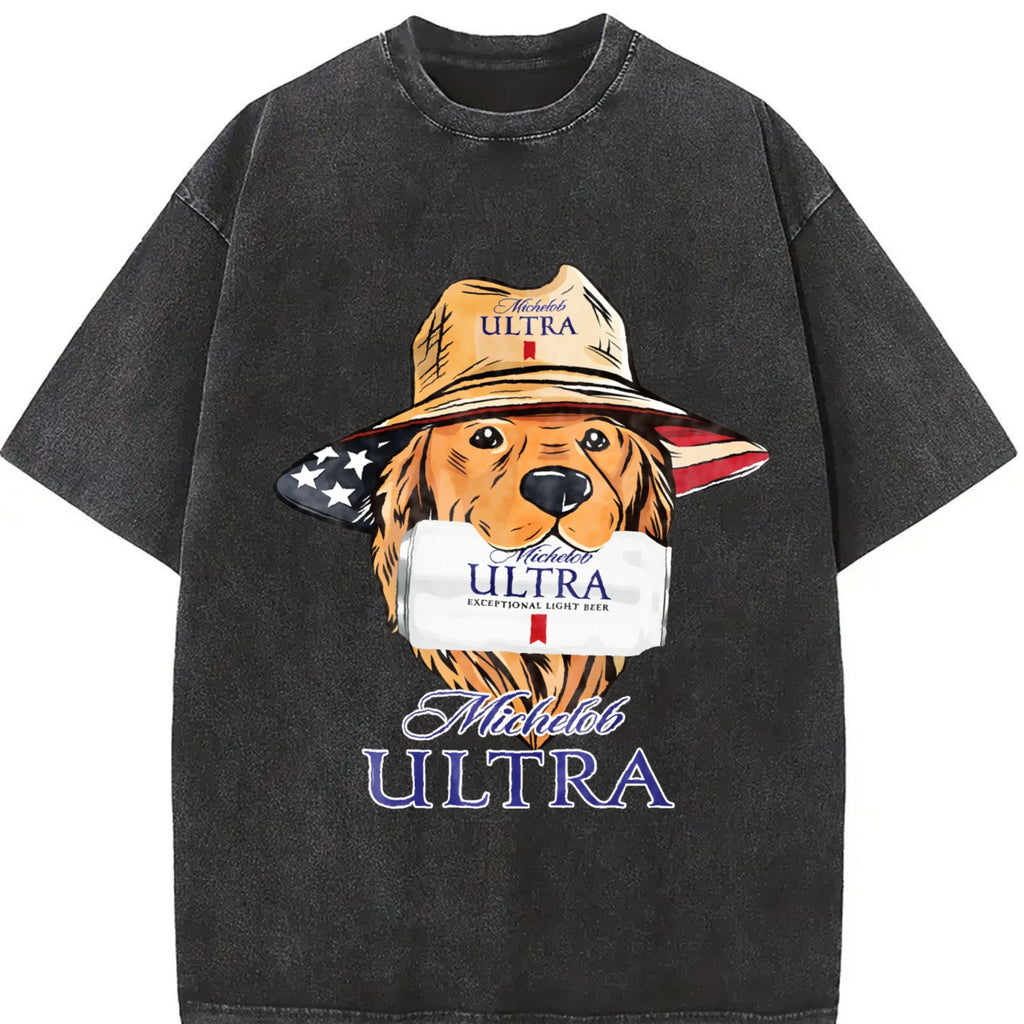 Michelob Ultra American Dog Vintage Washed T-Shirt product image 2