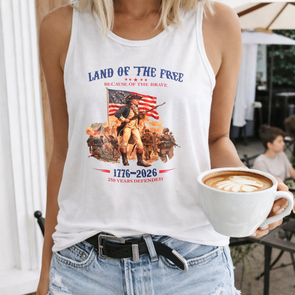 Land Of The Free Because Of The Brave Women's Tank Top