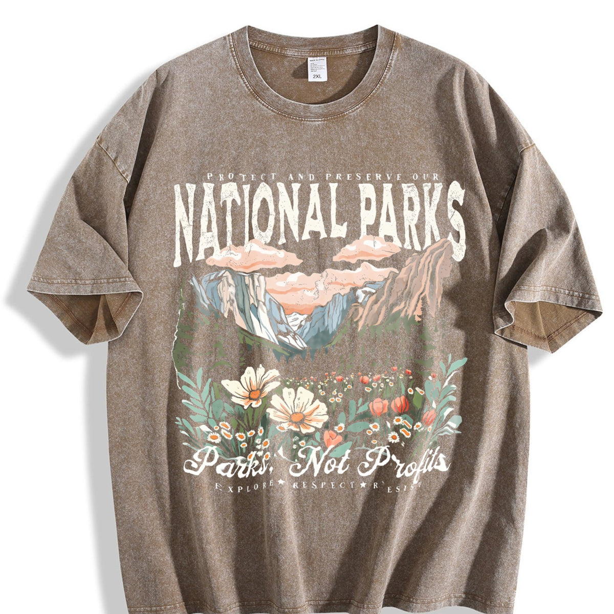Appropriate For Both Vintage Washed T-Shirt product image 3