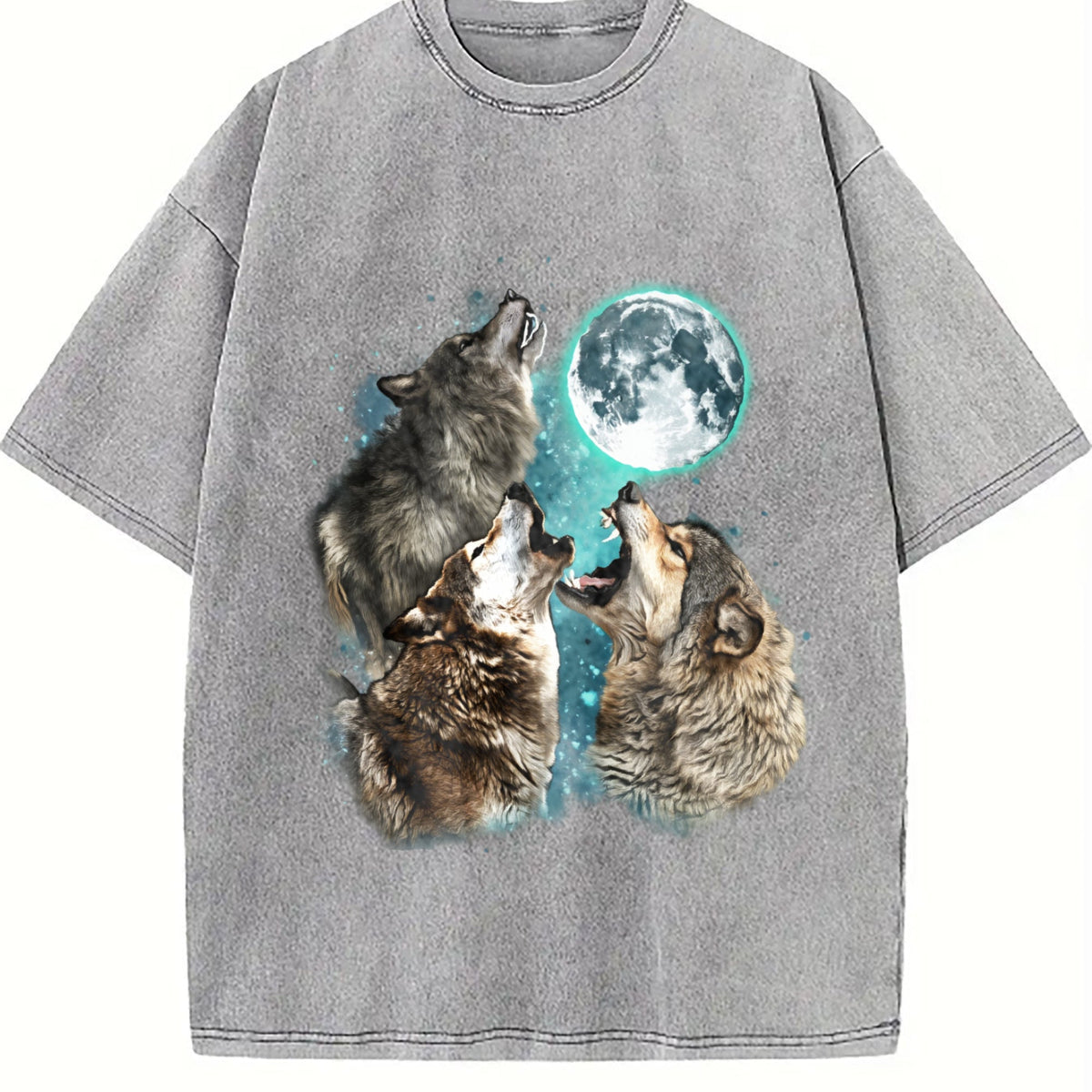 Howling Wolves Vintage Washed T-Shirt product image 5
