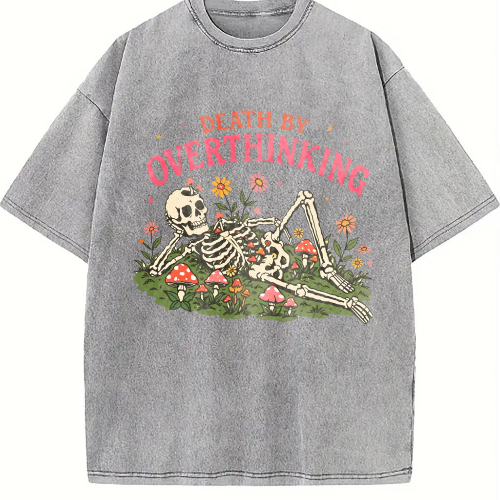 Death By Overthinking Vintage Washed T-Shirt product image 5
