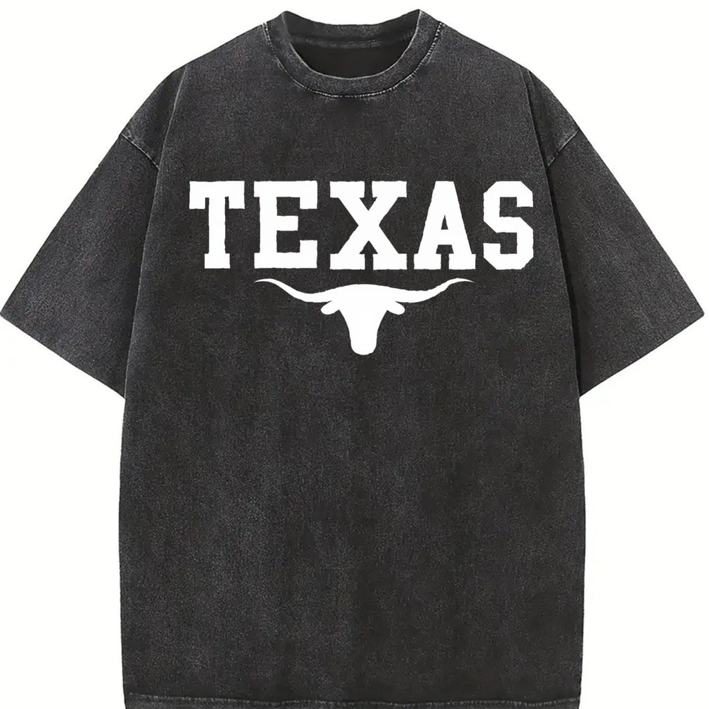 Texas Longhorn Cattle Vintage Washed T-Shirt product image 2