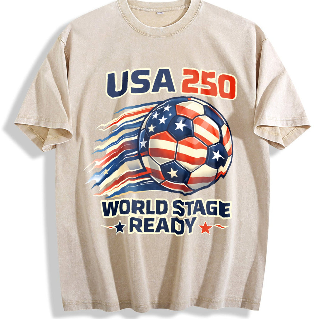 Global Soccer Fan Vintage Washed T-Shirt product image 1