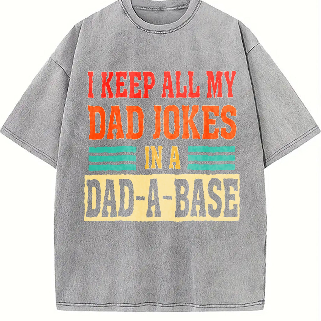 I Keep All My Dad Jokes In A Dad-a-base Vintage Washed product image 5