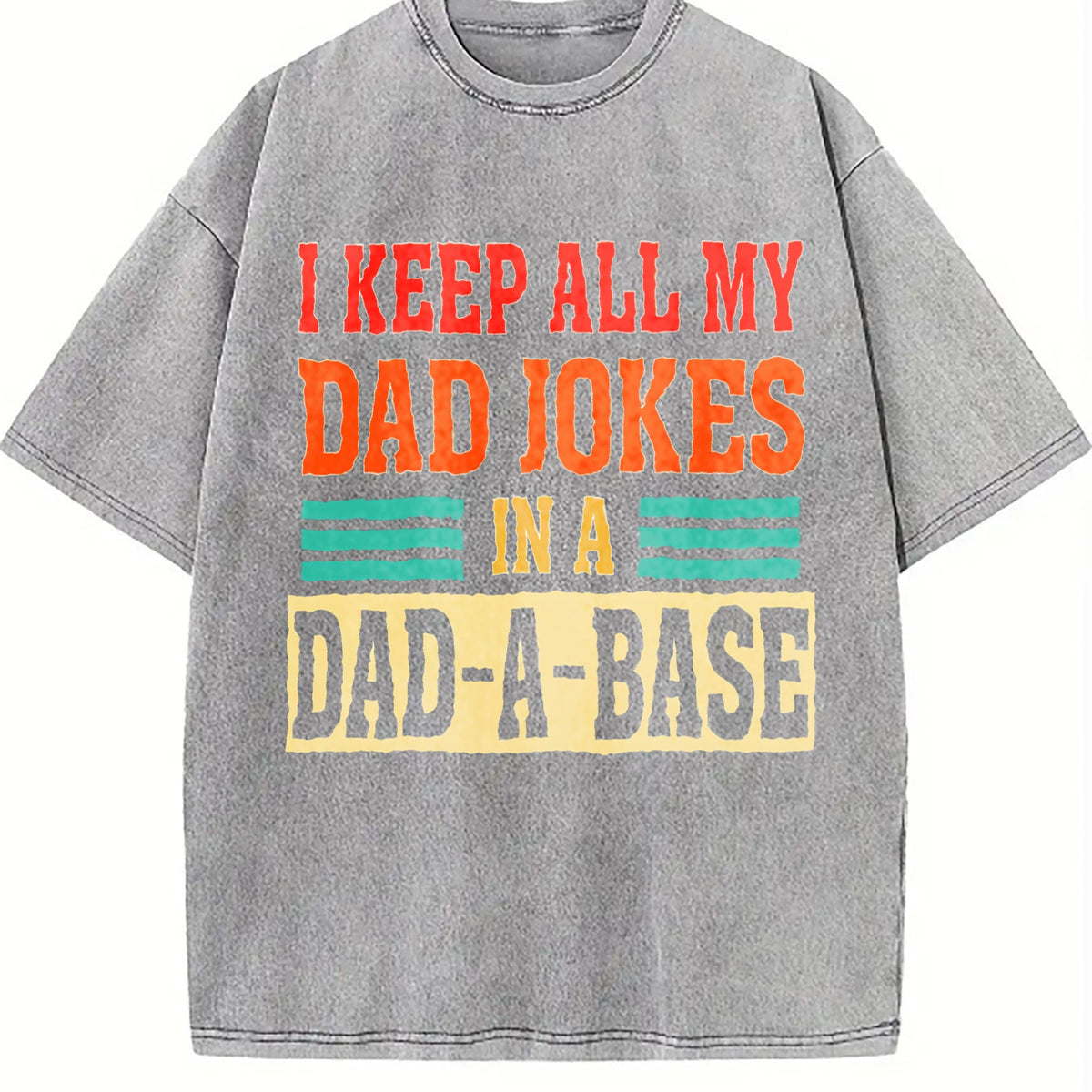 I Keep All My Dad Jokes In A Dad-a-base Vintage Washed product image 5
