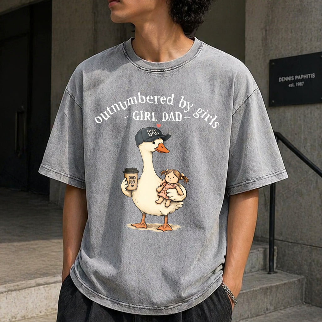 Girl Dad Vintage Washed T-Shirt product image 12