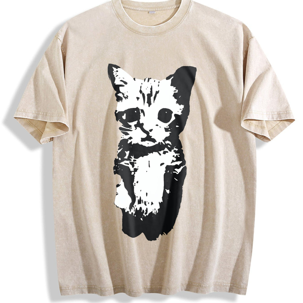 Cat Y2K Vintage Washed T-Shirt product image 1