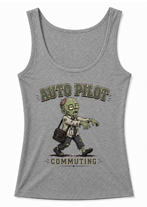 Zombie Auto Pilot Commuting to Work