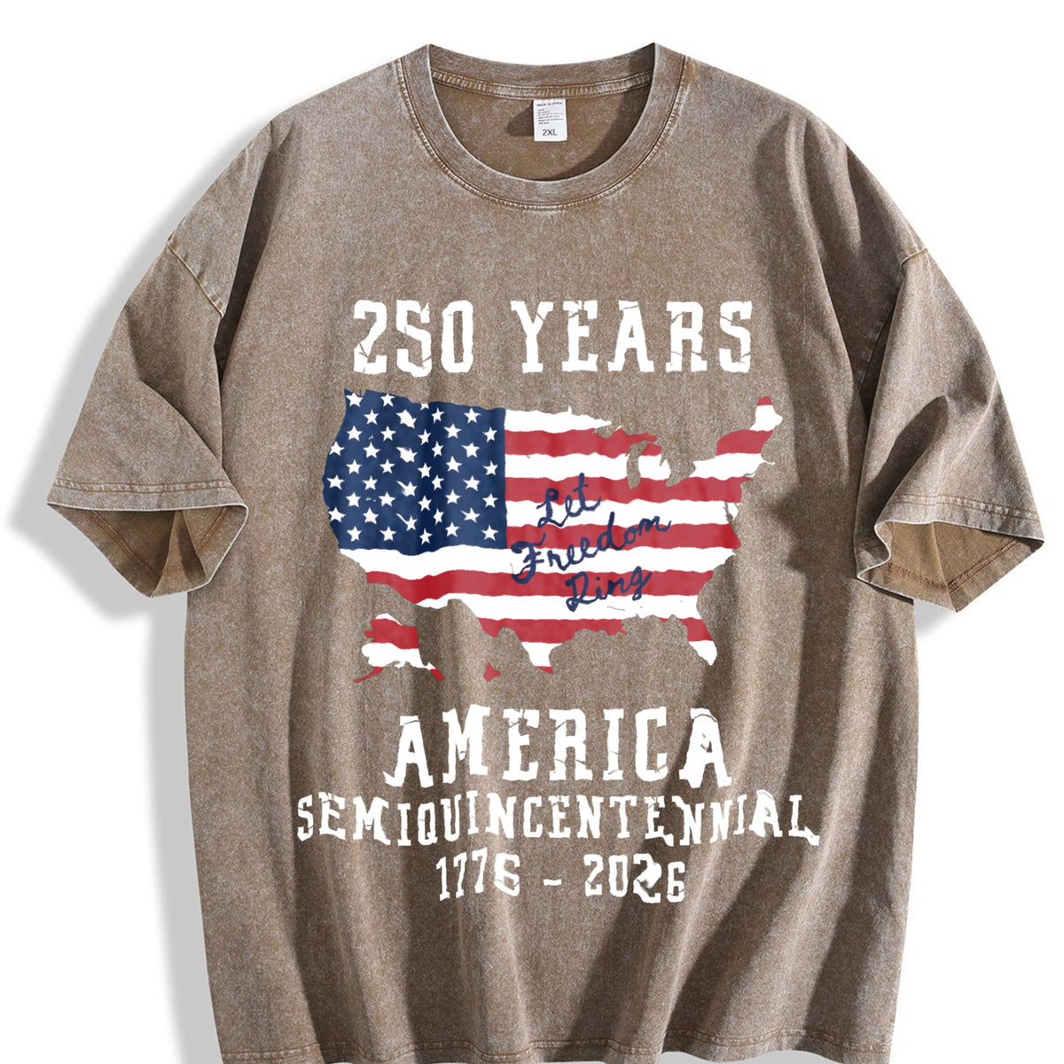 Patriotic American Flag Semiquincentennial Vintage Washed product image 3