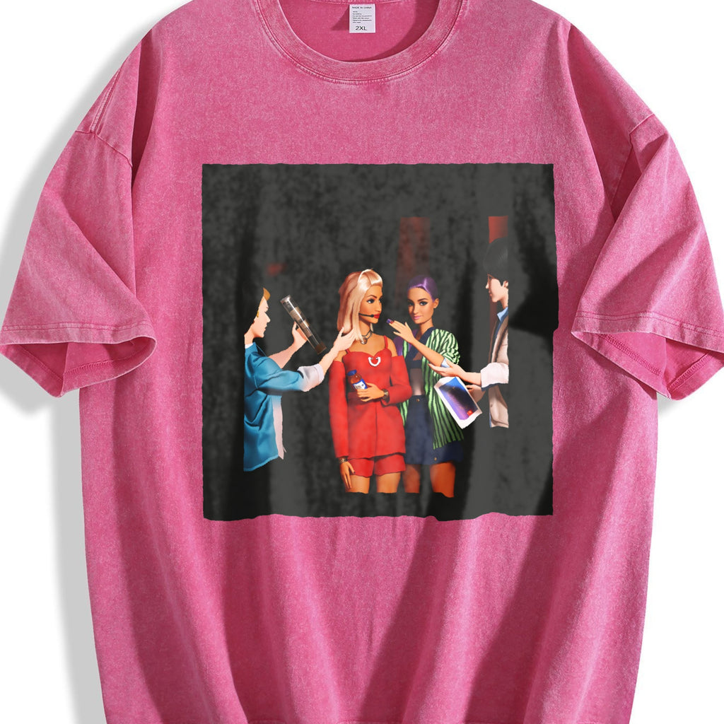 Doll Friends Night Out Vintage Washed T-Shirt product image 7