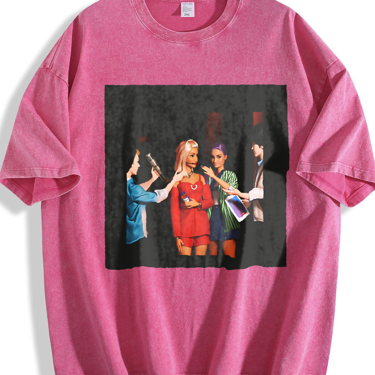 Doll Friends Night Out Vintage Washed T-Shirt product image 7