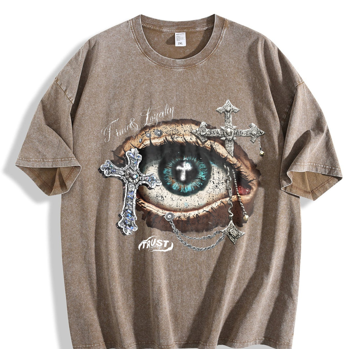 Eye & Cross Vintage Washed T-Shirt product image 3