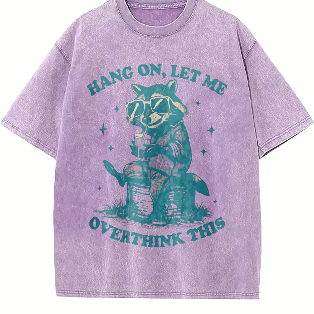 Funny Raccoon 90s Vintage Washed T-Shirt product image 6