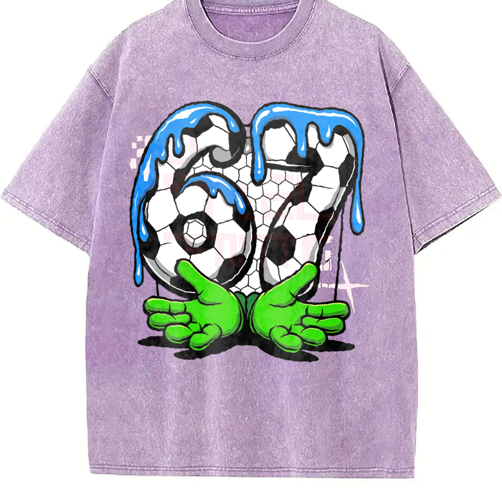 Global Soccer Fan Vintage Washed T-Shirt product image 6