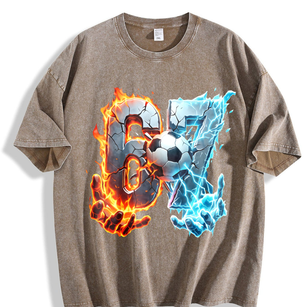 Global Soccer Fan Vintage Washed T-Shirt product image 3
