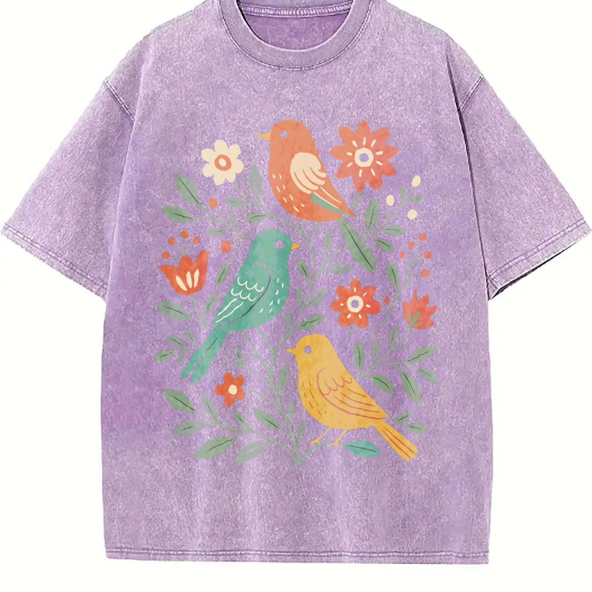 Chic For A Round Neckline Vintage Washed T-Shirt product image 6