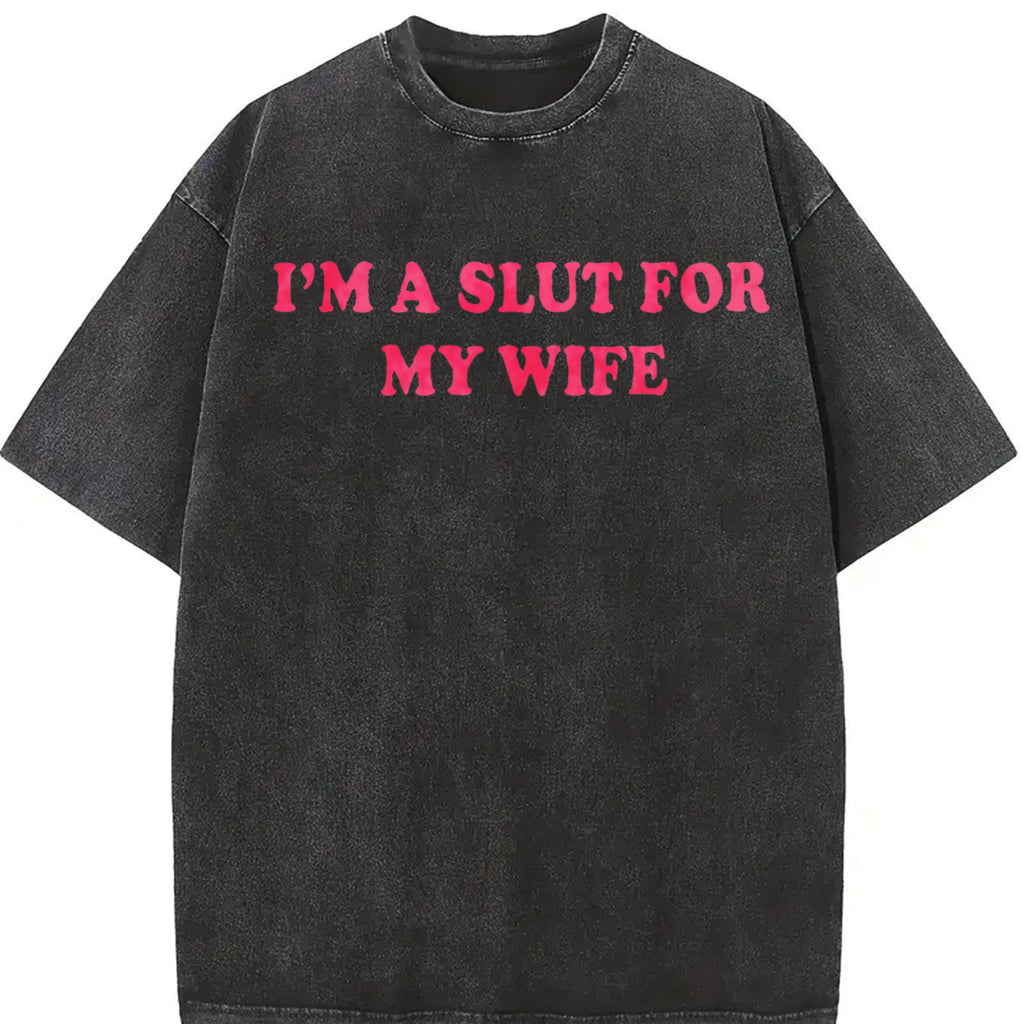 I'm A Slut For My Wife Redesigned As A Funny Vintage Washed product image 2