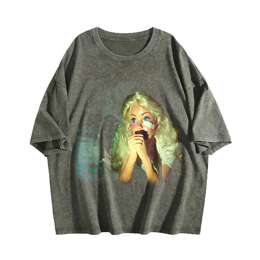 Doll with Mint Hair and a Snack Vintage Washed T-Shirt product image 4