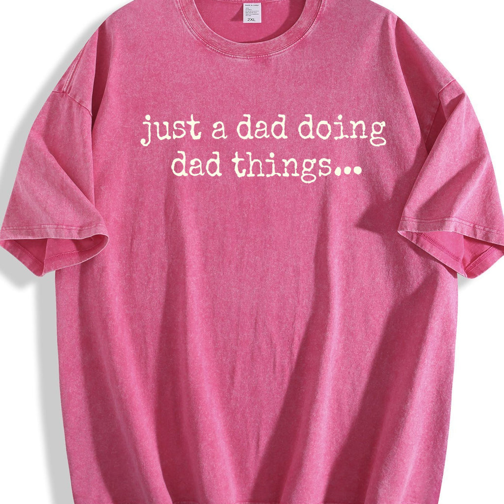 Just A Dad Doing Things Funny Vintage Washed T-Shirt product image 7