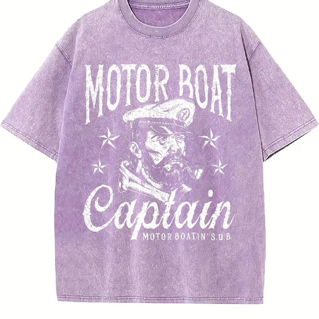 Funny Motor Boat Captain Sarcastic Sailor Novelty Vintage product image 6