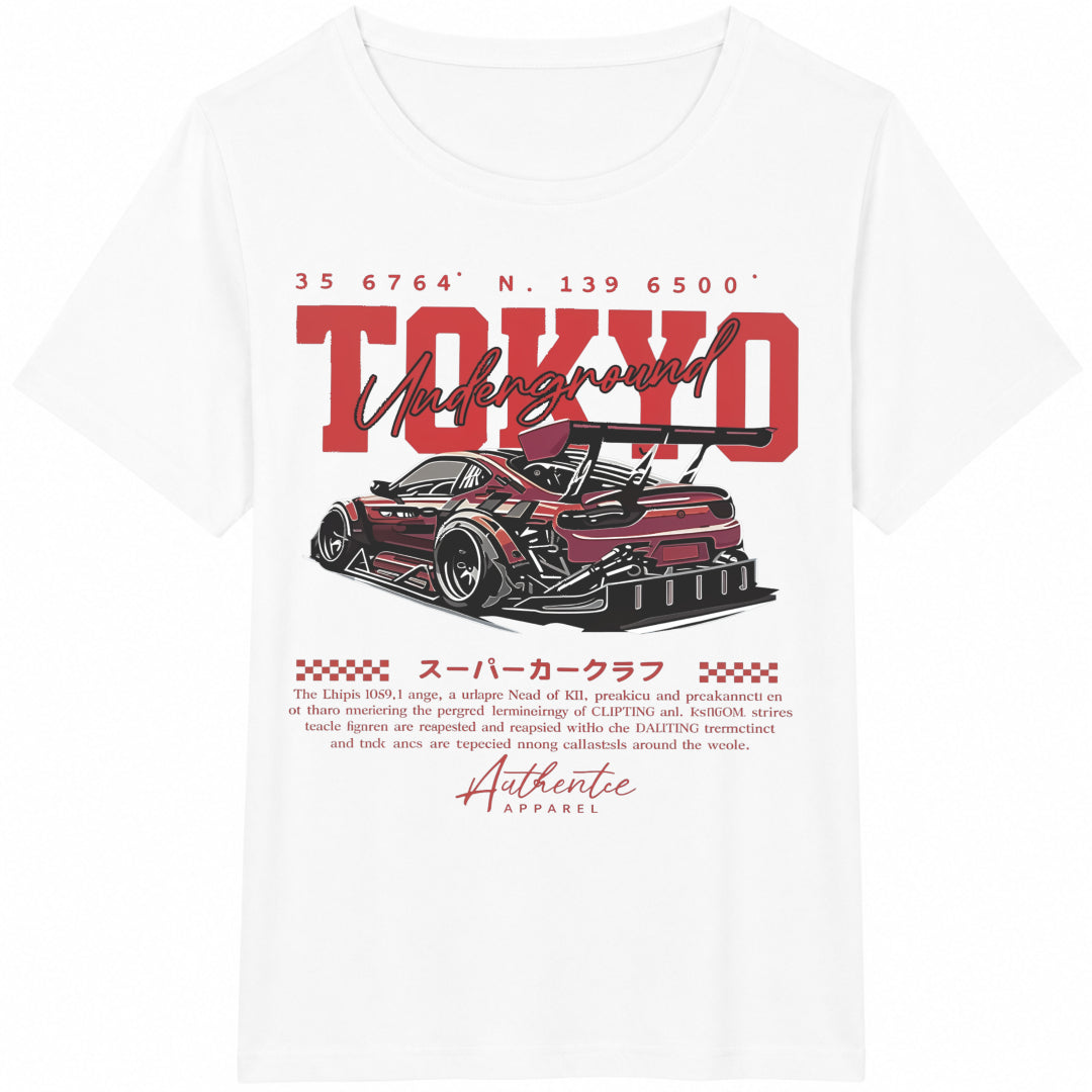Summer New Funny Racing Car White Cotton T-Shirt product image 2
