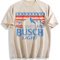 Red White And Busch Light American Flag Mountain Side product image 1