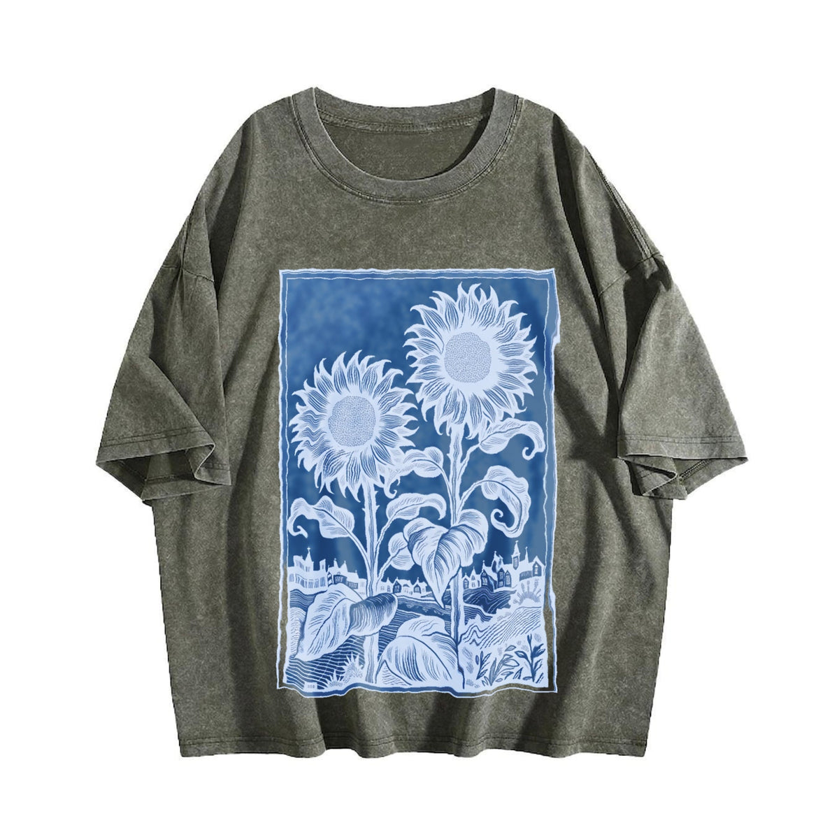 Sunflowers Vintage Washed T-Shirt product image 4