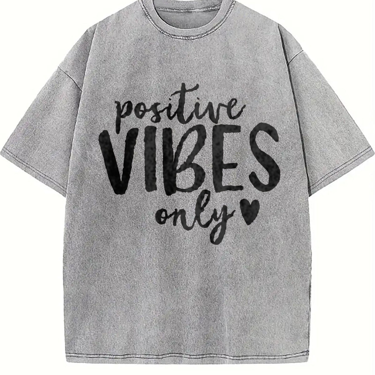 Positive Vibes Only Good Vintage Washed T-Shirt product image 5