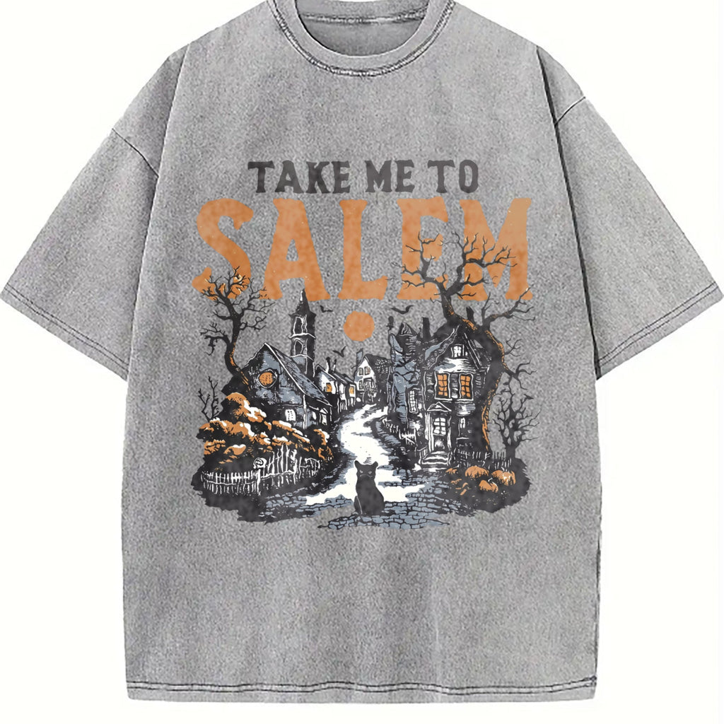 Salem Witch Town Vintage Washed T-Shirt product image 5