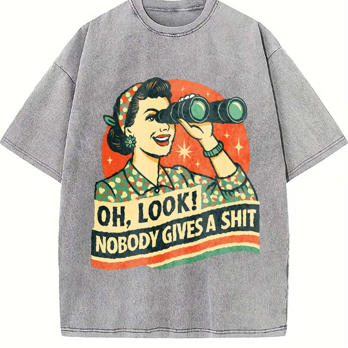 Nobody Cares Vintage Washed T-Shirt product image 5