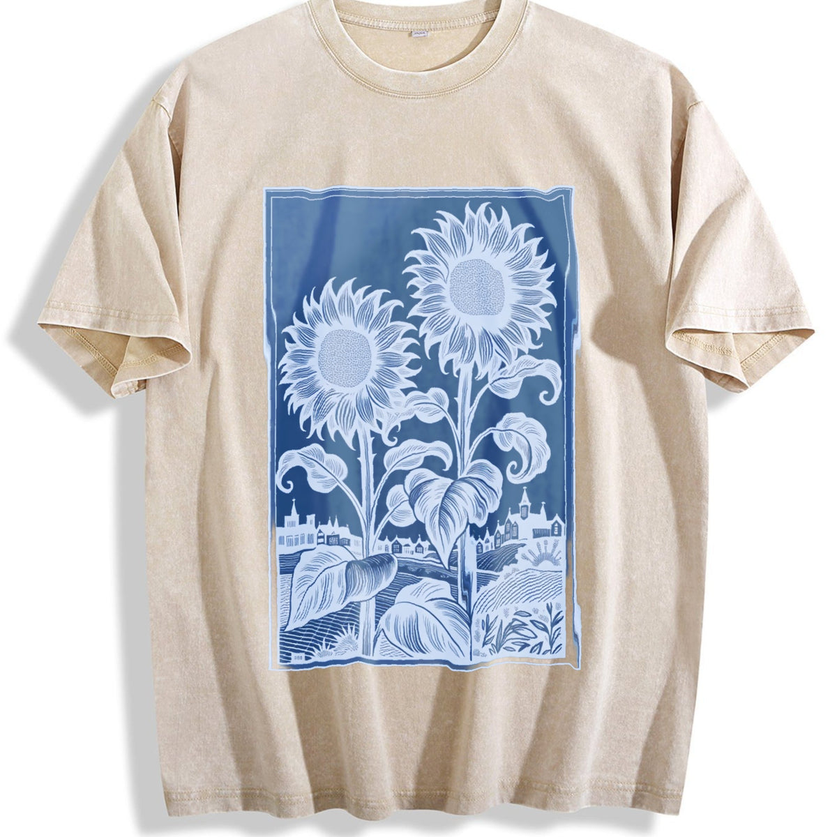 Sunflowers Vintage Washed T-Shirt product image 1