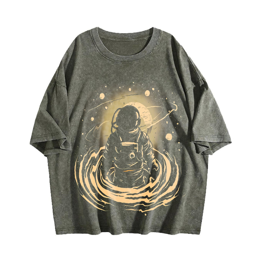 Astronaut In The Space Vintage Washed T-Shirt product image 4