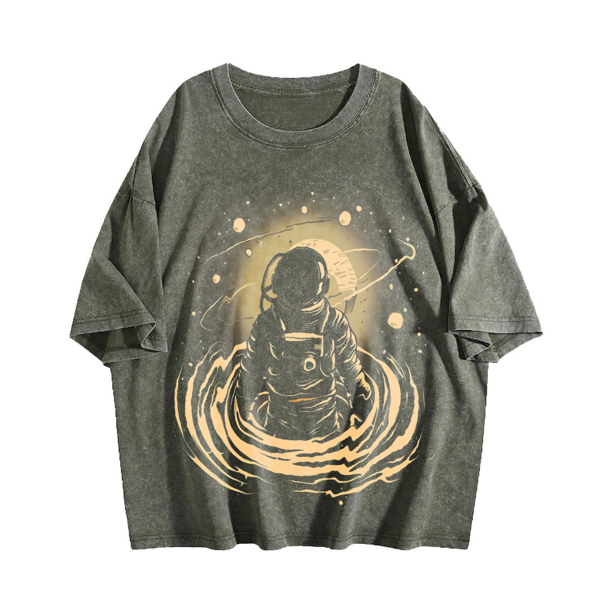 Astronaut In The Space Vintage Washed T-Shirt product image 4