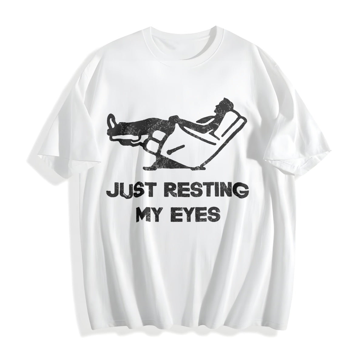 Just Resting My Eyes Funny Sarcastic Cool Cotton T-Shirt product image 2
