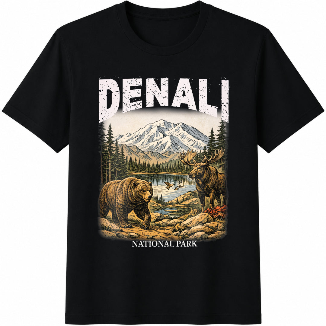 Denali National Park Cotton T-Shirt product image 1