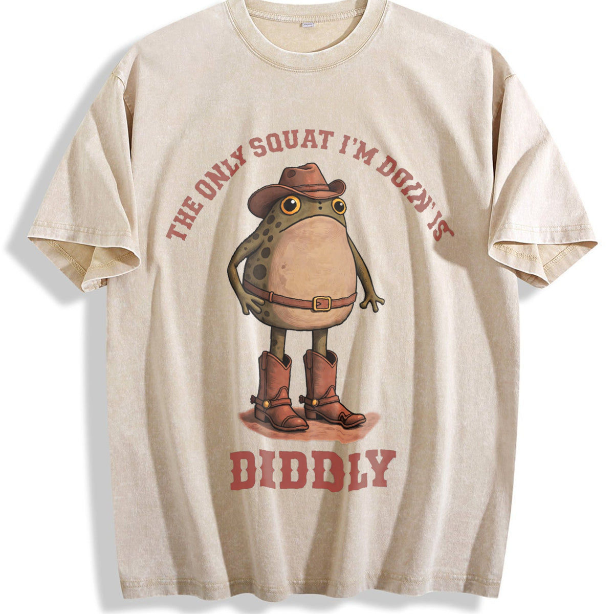 Only Squat I'm Doin' Is Diddly Vintage Washed T-Shirt product image 1