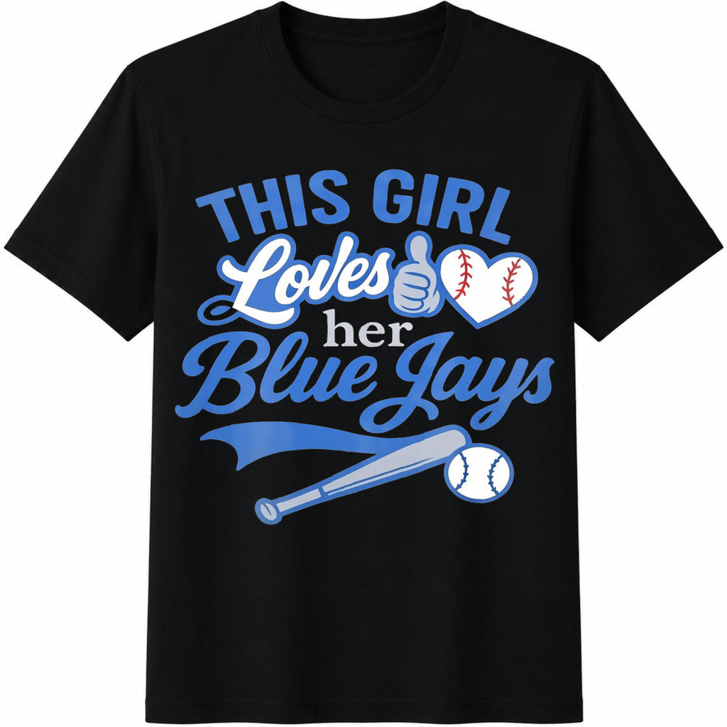Classic This Girl Loves Blue Patterned Stretch Simple product image 1