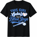 Classic This Girl Loves Blue Patterned Stretch Simple product image 1