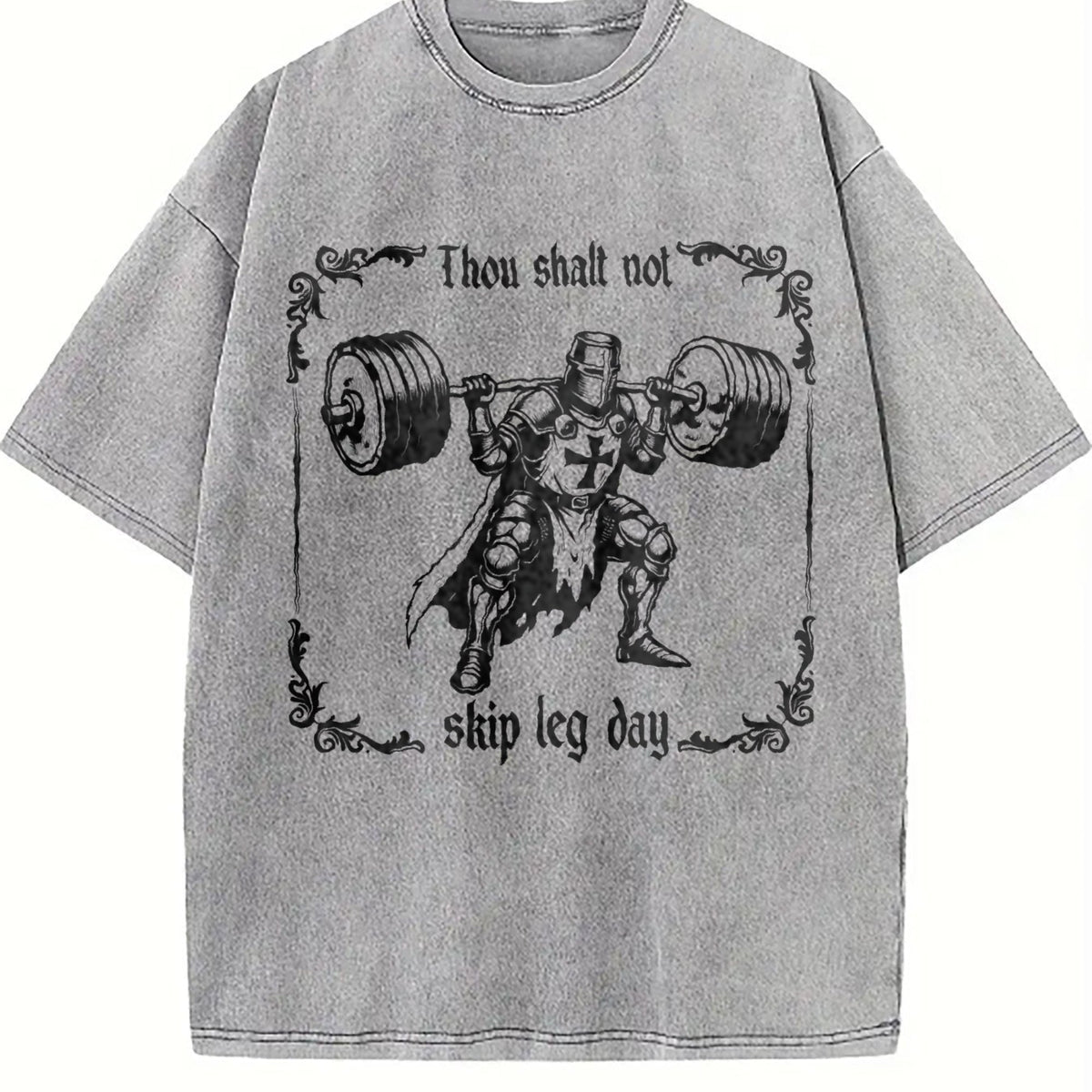 Thou Shalt Not Skip Leg Day Vintage Washed T-Shirt product image 5